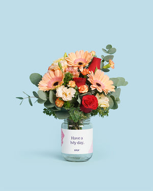 Peach Perfection Flower Jars