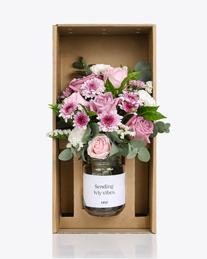 Blushing Beauty Flower Jars