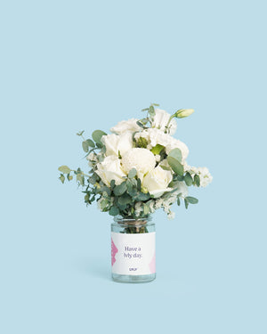 Wonderfully White Flower Jars