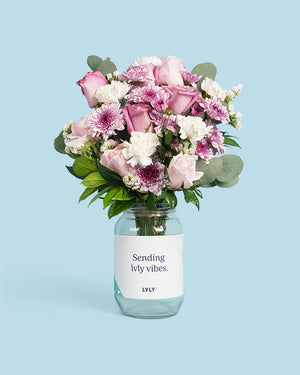 Blushing Beauty Flower Jars